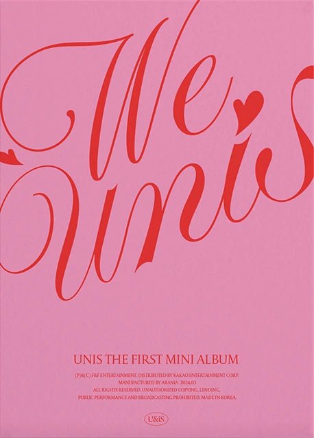 UNIS - We Unis [first press] - K-Moon