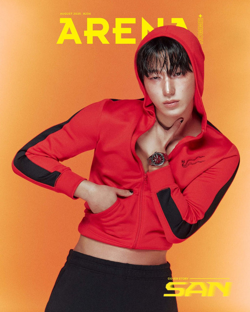 ARENA Homme + / 08 - 2025 / ATEEZ San - K - Moon