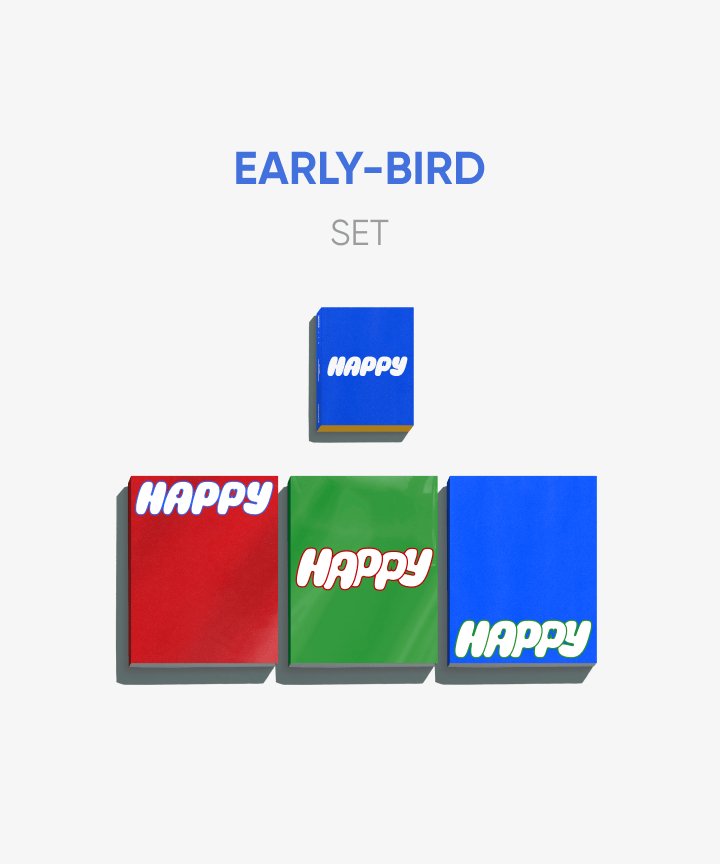 BTS JIN - Happy SET [4 album + Early Bird Weverse POB] - K - Moon