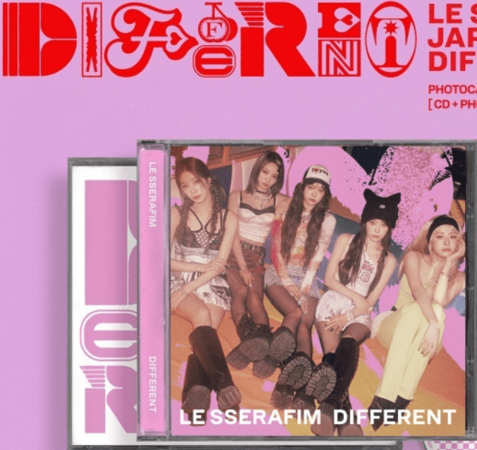 LE SSERAFIM - Different [Limited PHOTOCARD ED. +Weverse POB] - K - Moon