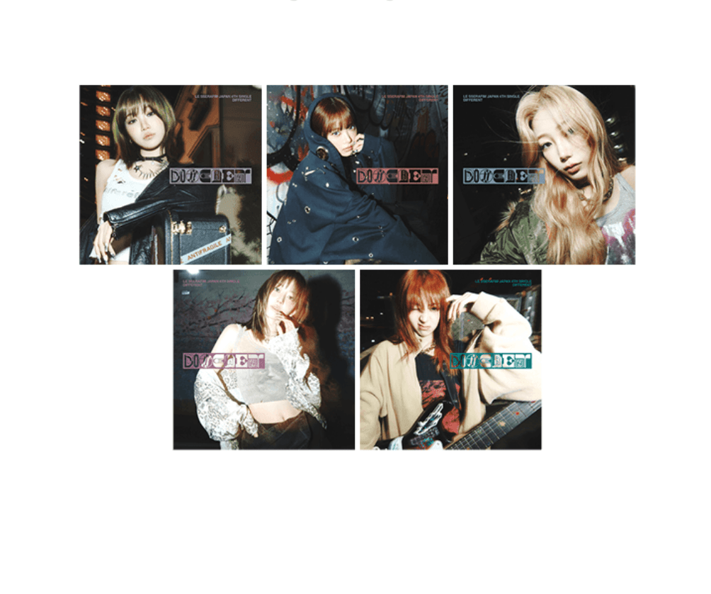 LE SSERAFIM - Different [Limited SOLO ED. +Weverse POB] - K - Moon